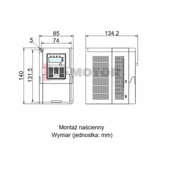 Falownik skalarny jednofazowy GD10-0R2G-S2-B 0,2kW 1x230V